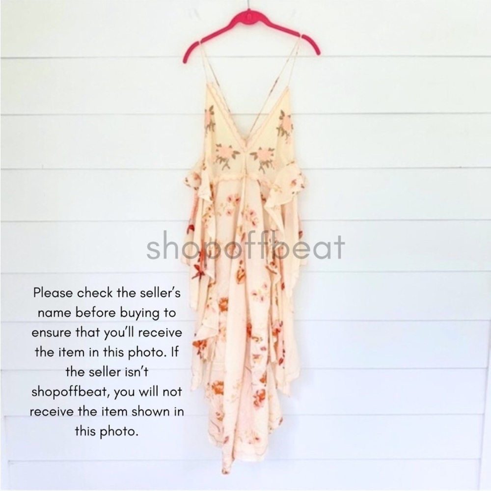 NEW Revolve Free People Audrey Dress Copper Rose Combo Small - Picture 15 of 17